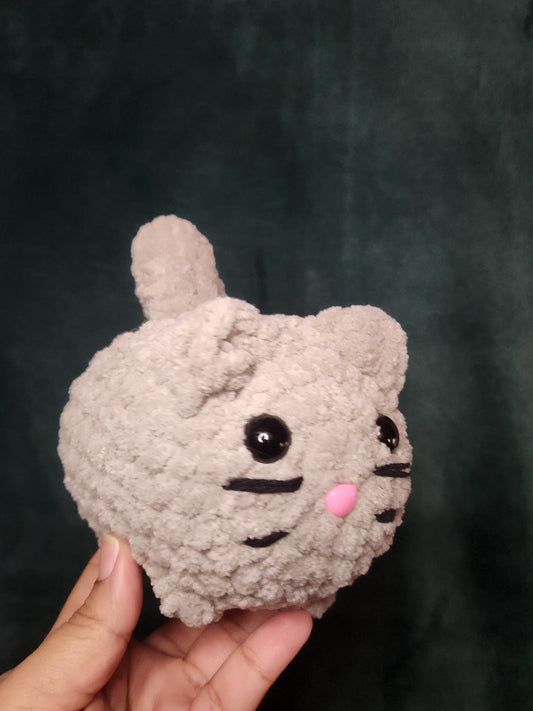 Grey Loaf Cat Plushie